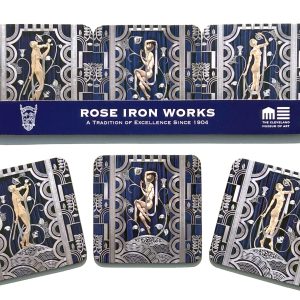 Art Deco Muse Screen Trilogy 6 pc Coaster Set